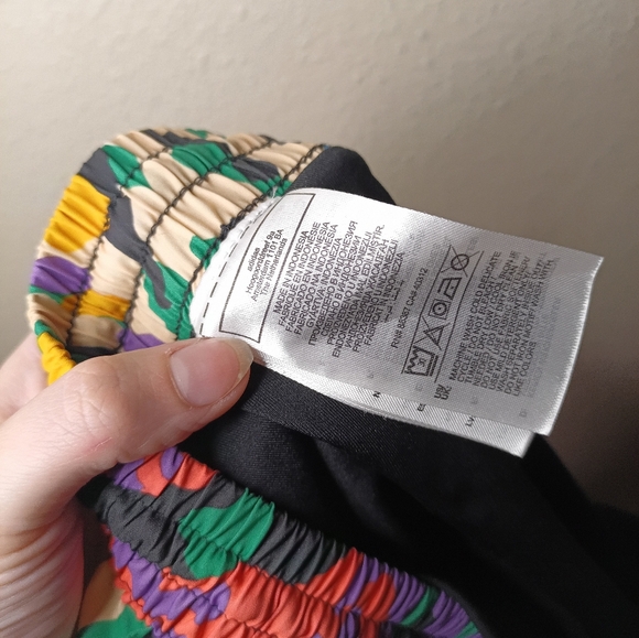 Adidas Floral High Waist Athletic Shorts Lined Multicolor Boho Festival Outdoor - Picture 6 of 11